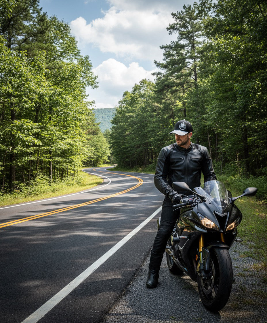 Dragon Rider Leather Patch Hat