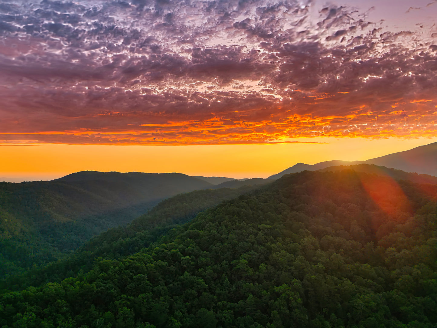 Print of Sunrise over The Dragon 2